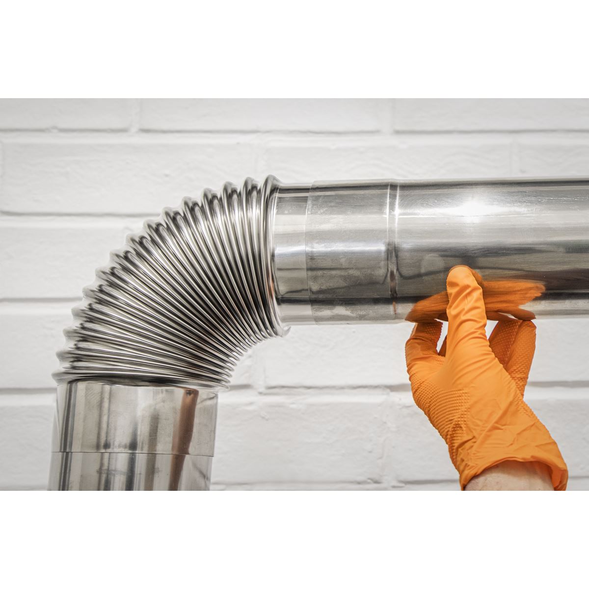 Sealey Stainless Steel Exhaust/Flue End Pipe for IR13/IR16 Ø100mm - 900mm 