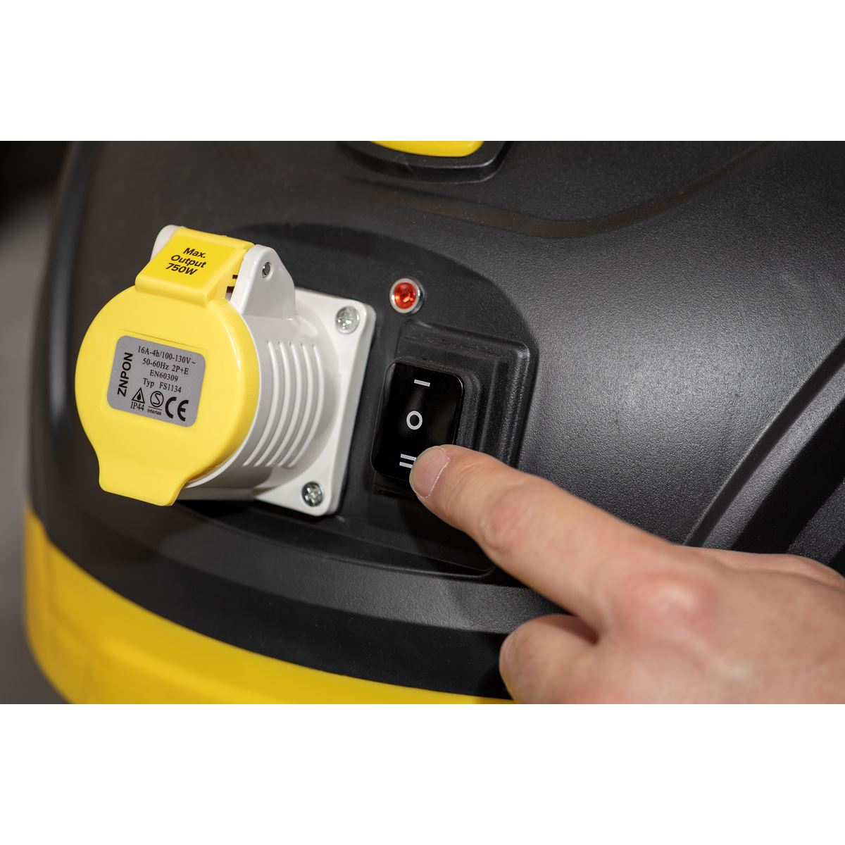 Sealey BuilderVac® Wet & Dry Vacuum Cleaner 15L Stainless Steel Drum M Class Filtration 110V 