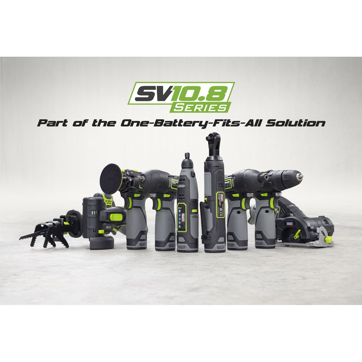 Sealey 2 x 10.8V SV10.8 Series Rotary Hammer Drill & Impact Driver Kit