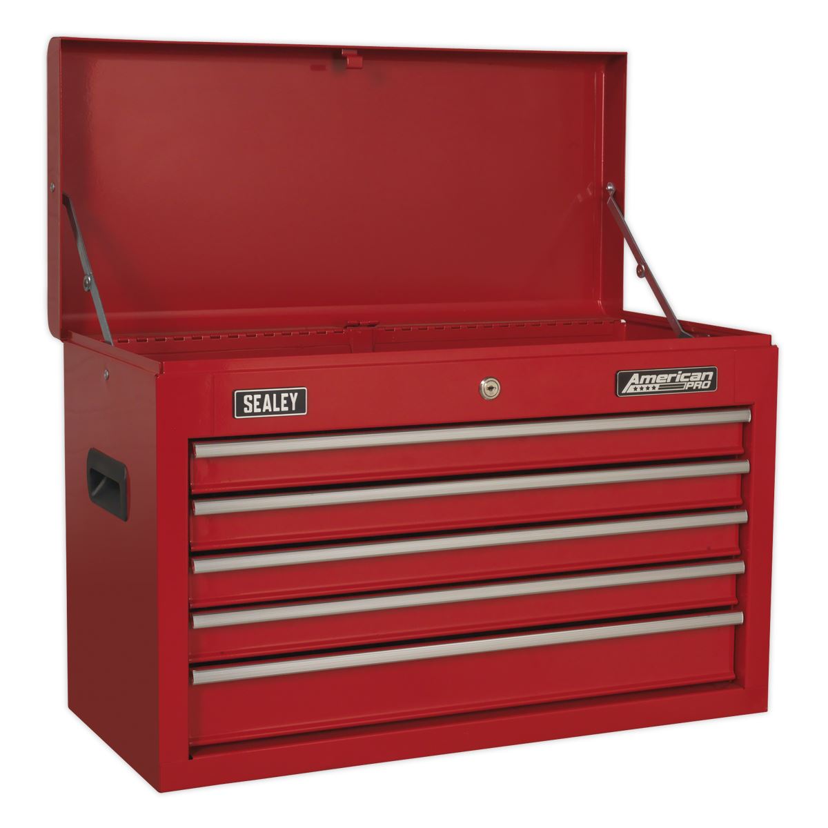 Sealey American Pro Topchest 5 Drawer with Ball-Bearing Slides - Red 