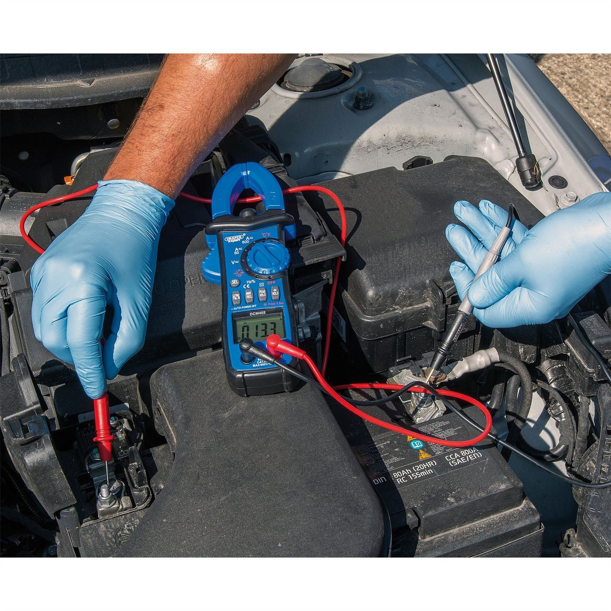 Draper Expert Auto-Ranging Digital Clamp Meter with Linear Bar Graph Function 41967  White Rose Tools