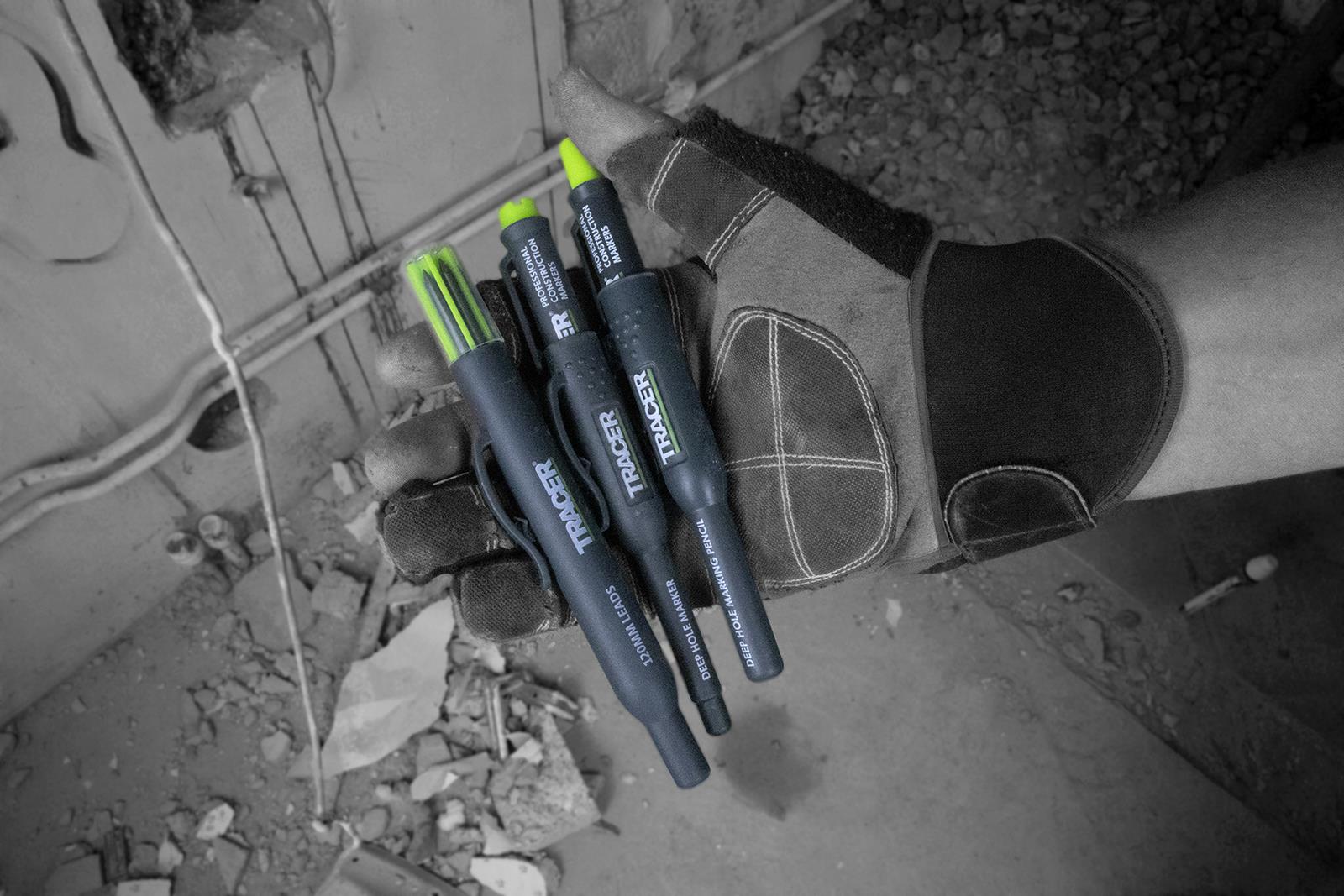 TRACER Complete Marking Kit Deep Hole Marker Pen Pencil and ALH1 Lead Set with Holsters 