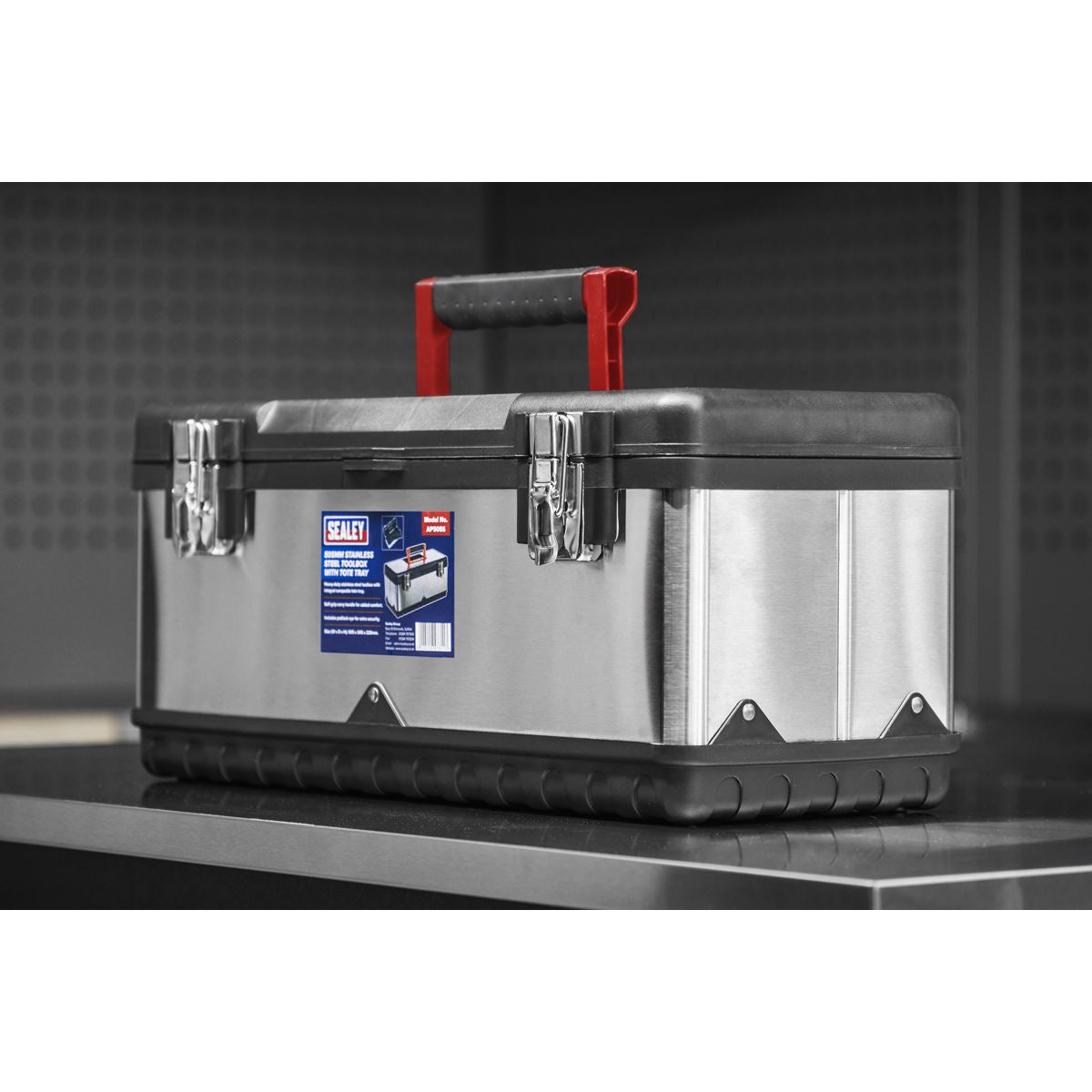 Sealey Stainless Steel Toolbox 505mm with Tote Tray