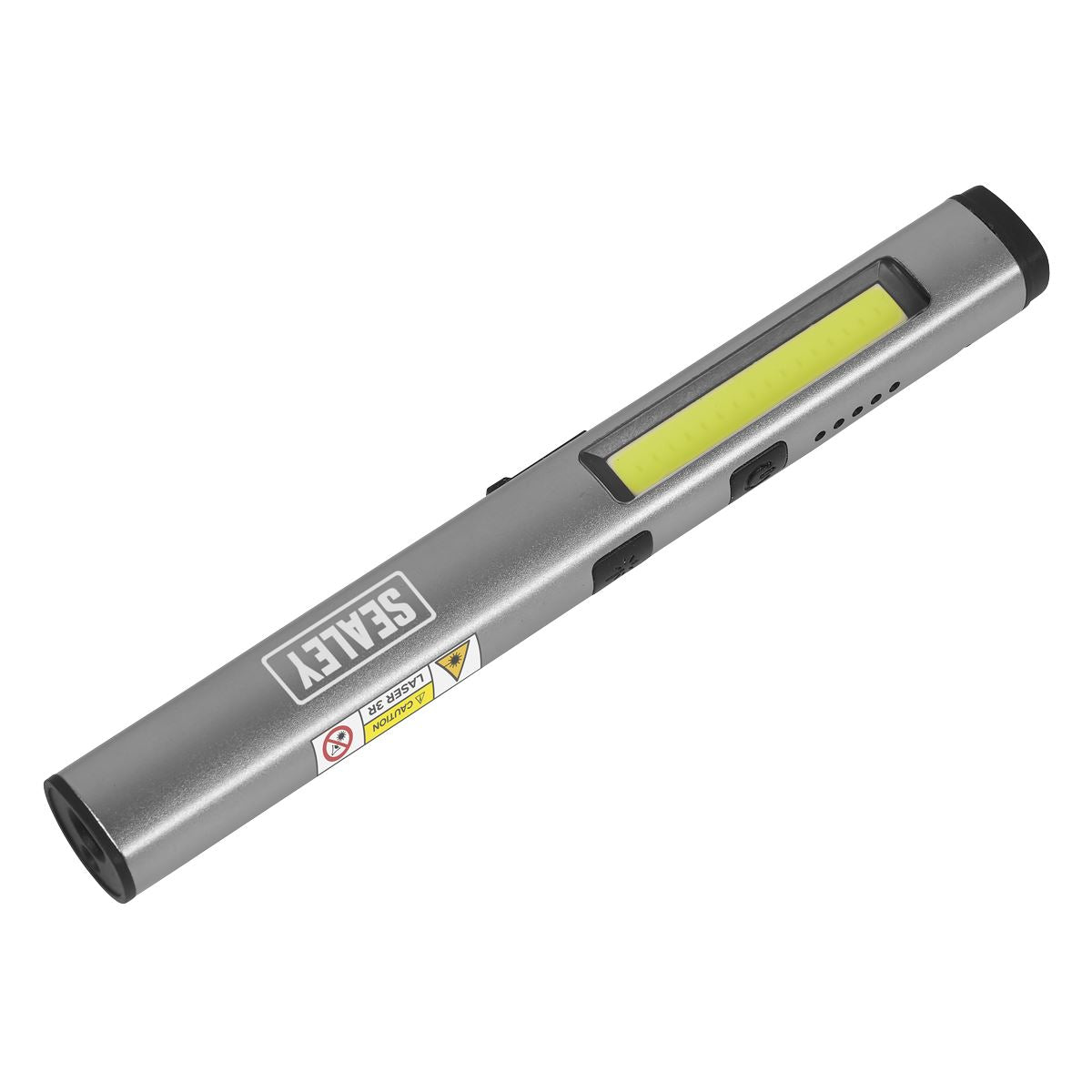 Sealey Penlight Torch with UV 5W COB & 3W SMD LED with Laser Pointer Rechargeable 