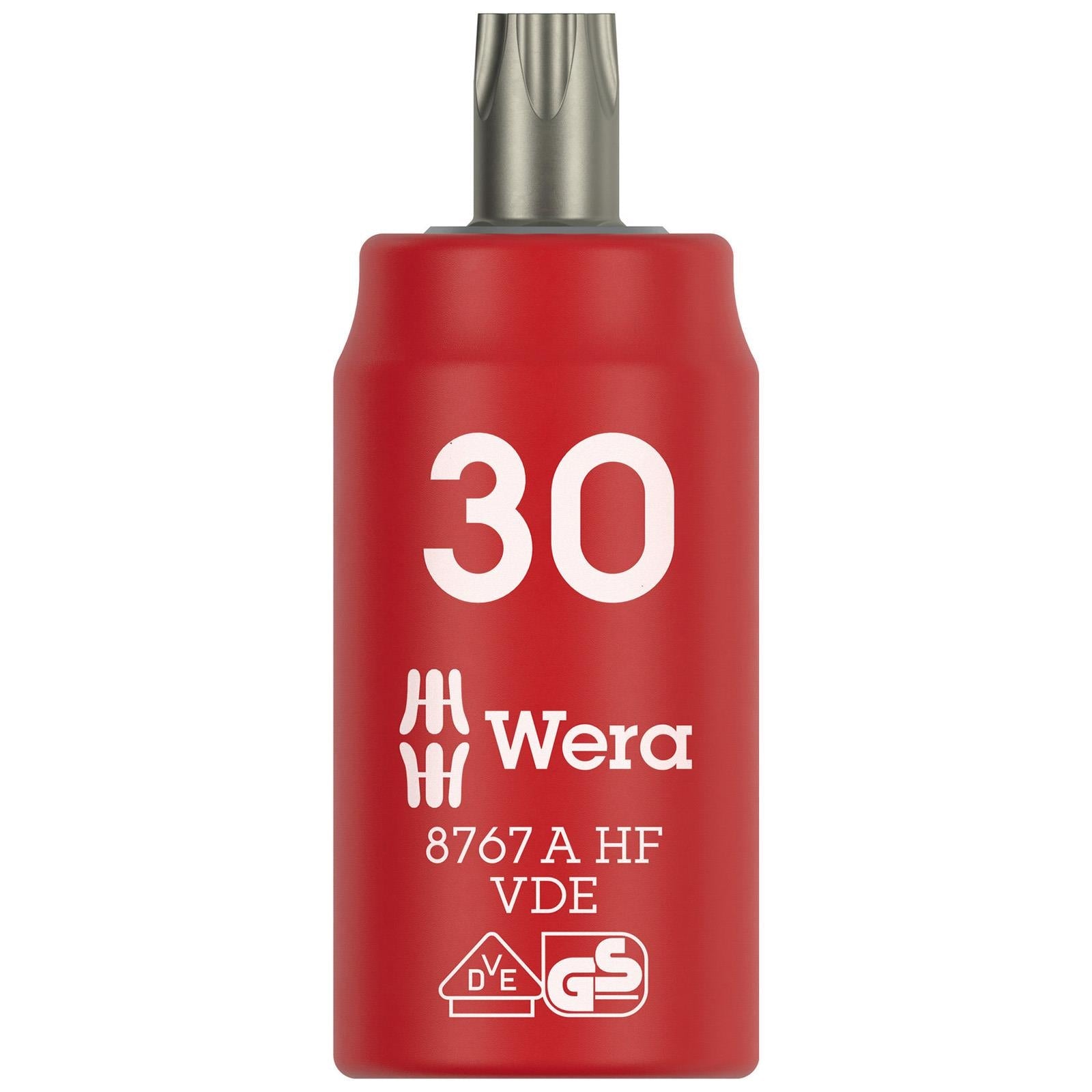 Wera VDE Zyklop Torx Bit Socket 1000V Holding Function 1/4" Drive 8767 A VDE HF TX10-TX40 - Choose Size  White Rose Tools