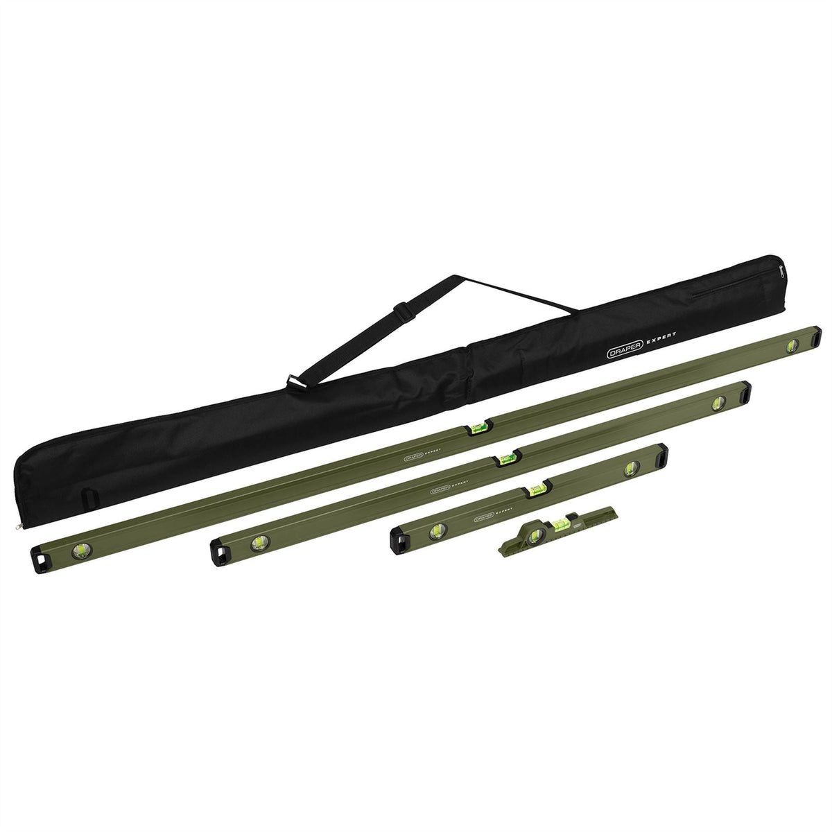 Draper Expert Box and Boat Spirit Level Set (4 Piece) 29056  White Rose Tools