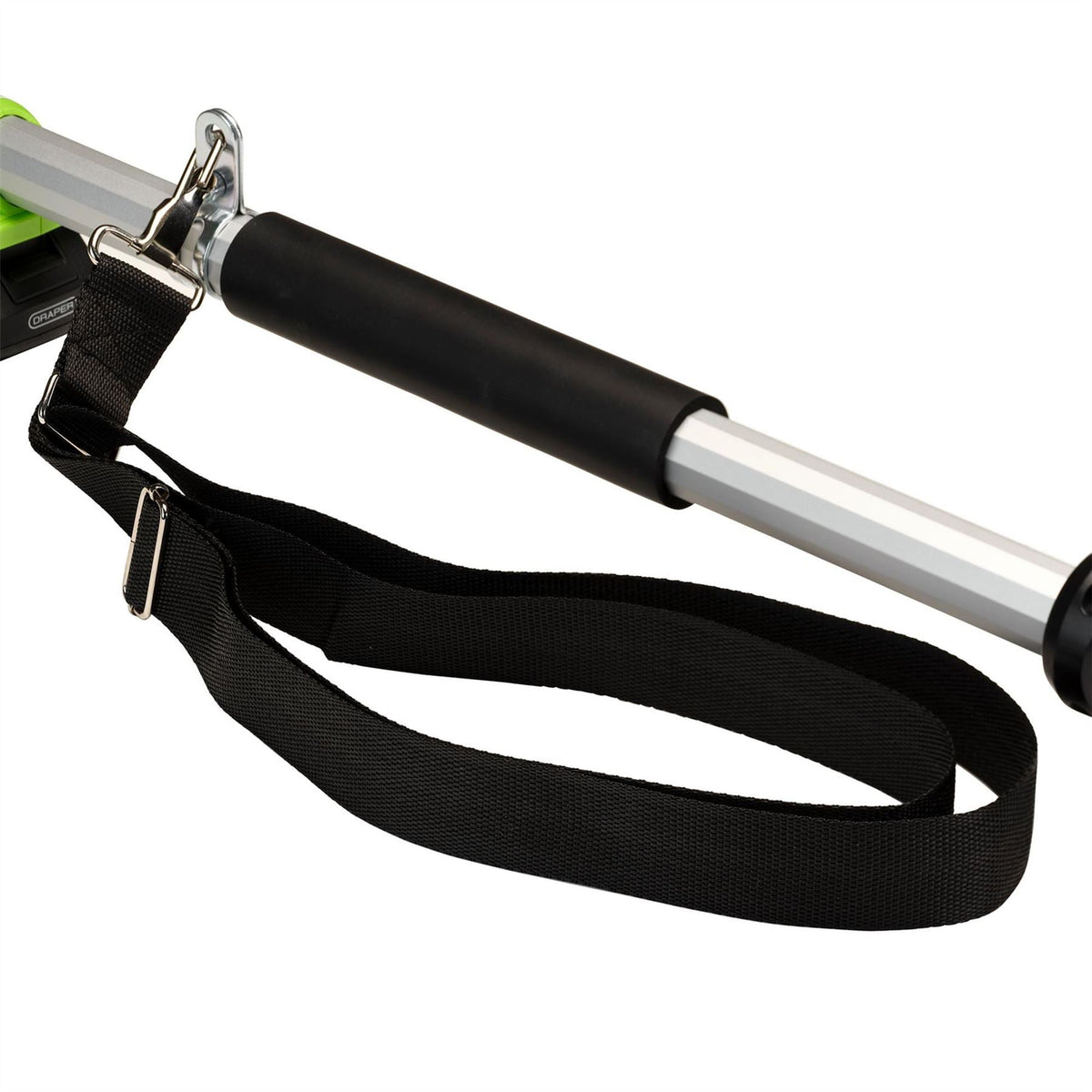 Draper 18V Pole Hedge Trimmer 1 x 2.0Ah Battery 1 x Charger 31865  White Rose Tools