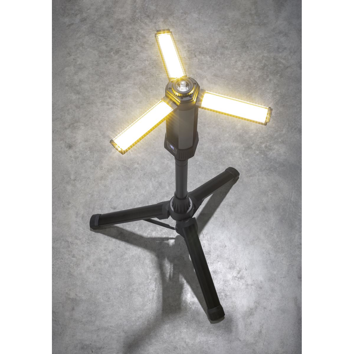 Sealey Rechargeable Flexible Floodlight with Tripod 24W COB LED & 5W SMD LED  White Rose Tools