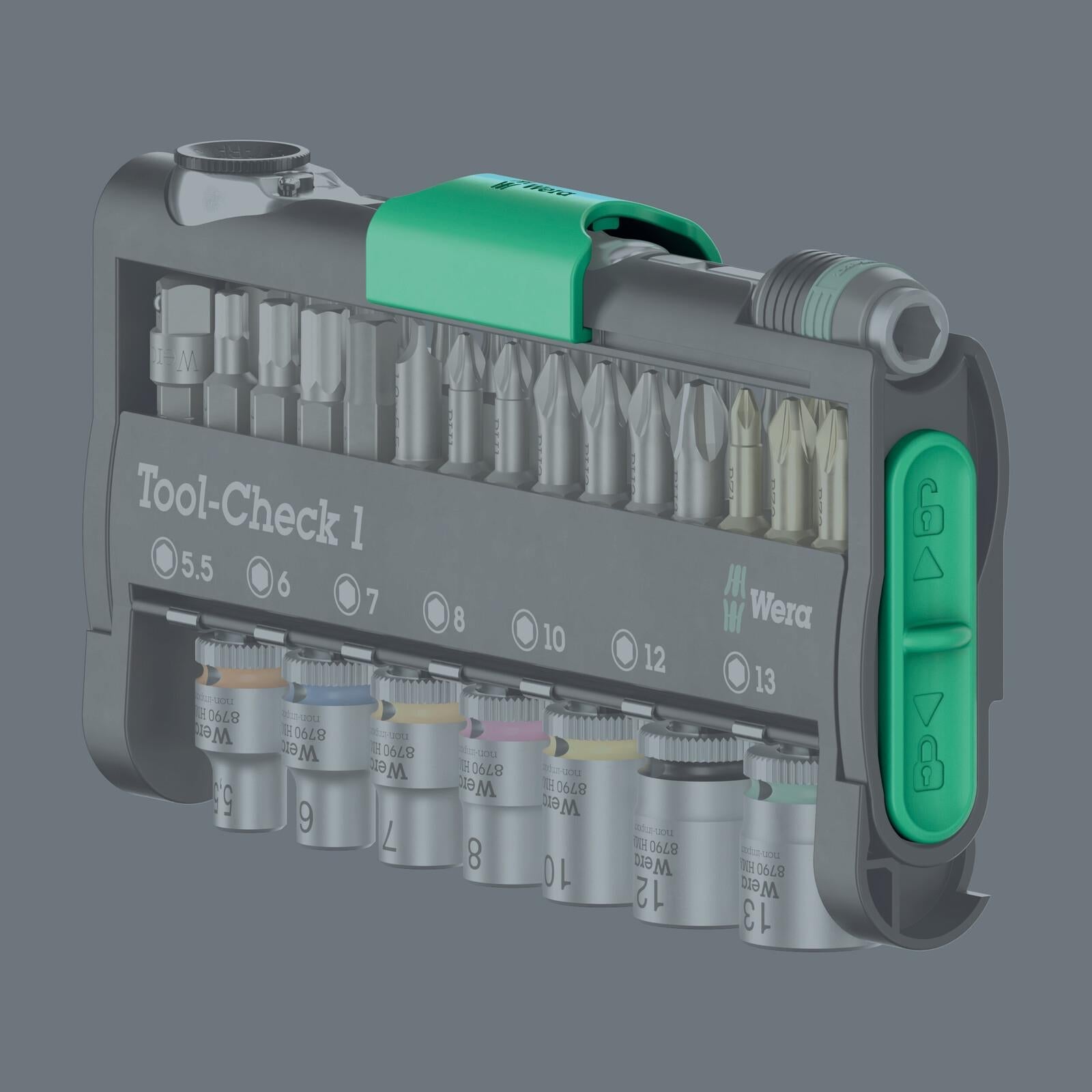 Wera Screwdriver Bits Bit Holder and Socket Set Tool Check 1 38 Pieces  White Rose Tools
