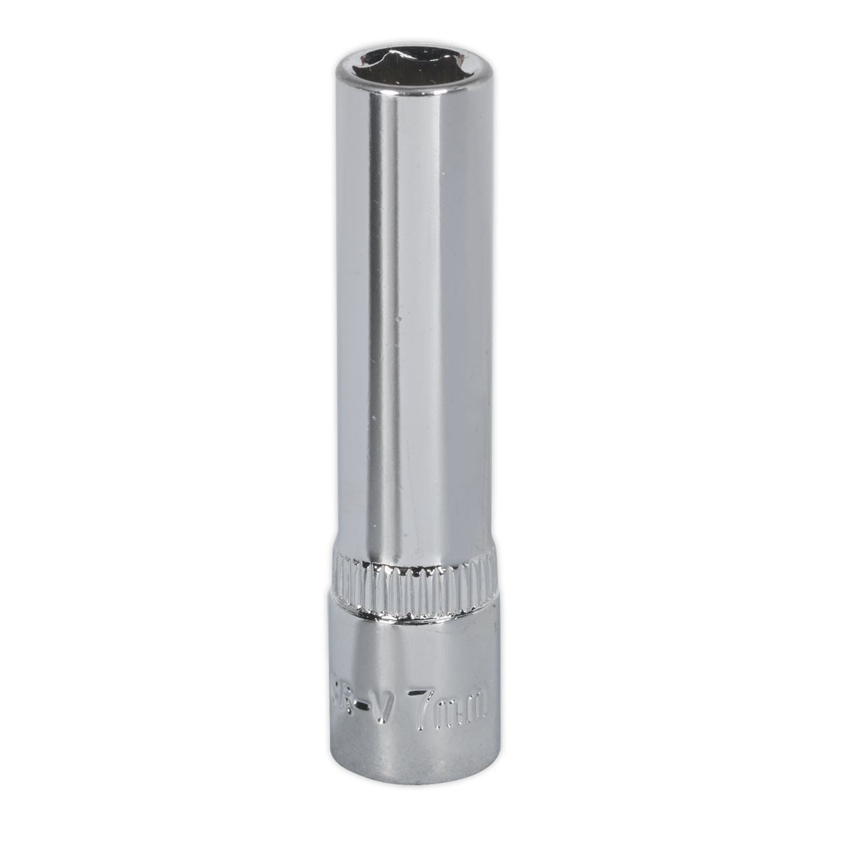 Sealey Premier WallDrive® Socket 7mm Deep 1/4"Sq Drive Fully Polished