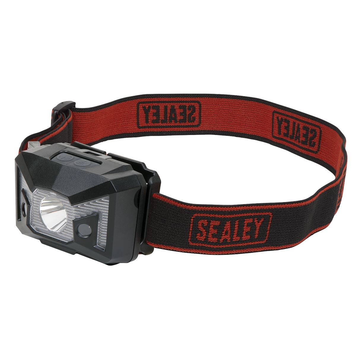 Sealey Head Torch 3W SMD & 2 Red LED 3 x AAA Cell with Auto-Sensor 