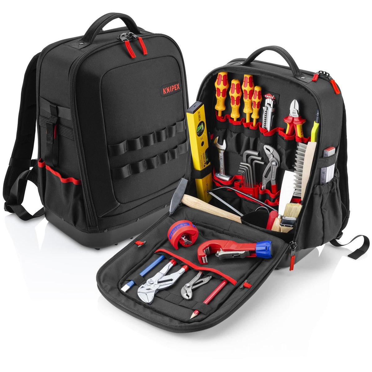 KNIPEX Tool Backpack Modular X15 Plumbing Kit Bag 24 Pieces 00 21 51 HK S  White Rose Tools