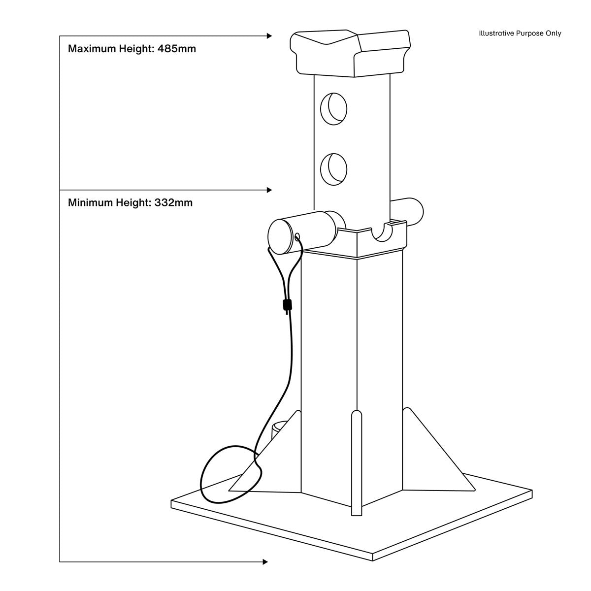 Sealey Axle Stands 20 Tonne Capacity Per Stand Pair