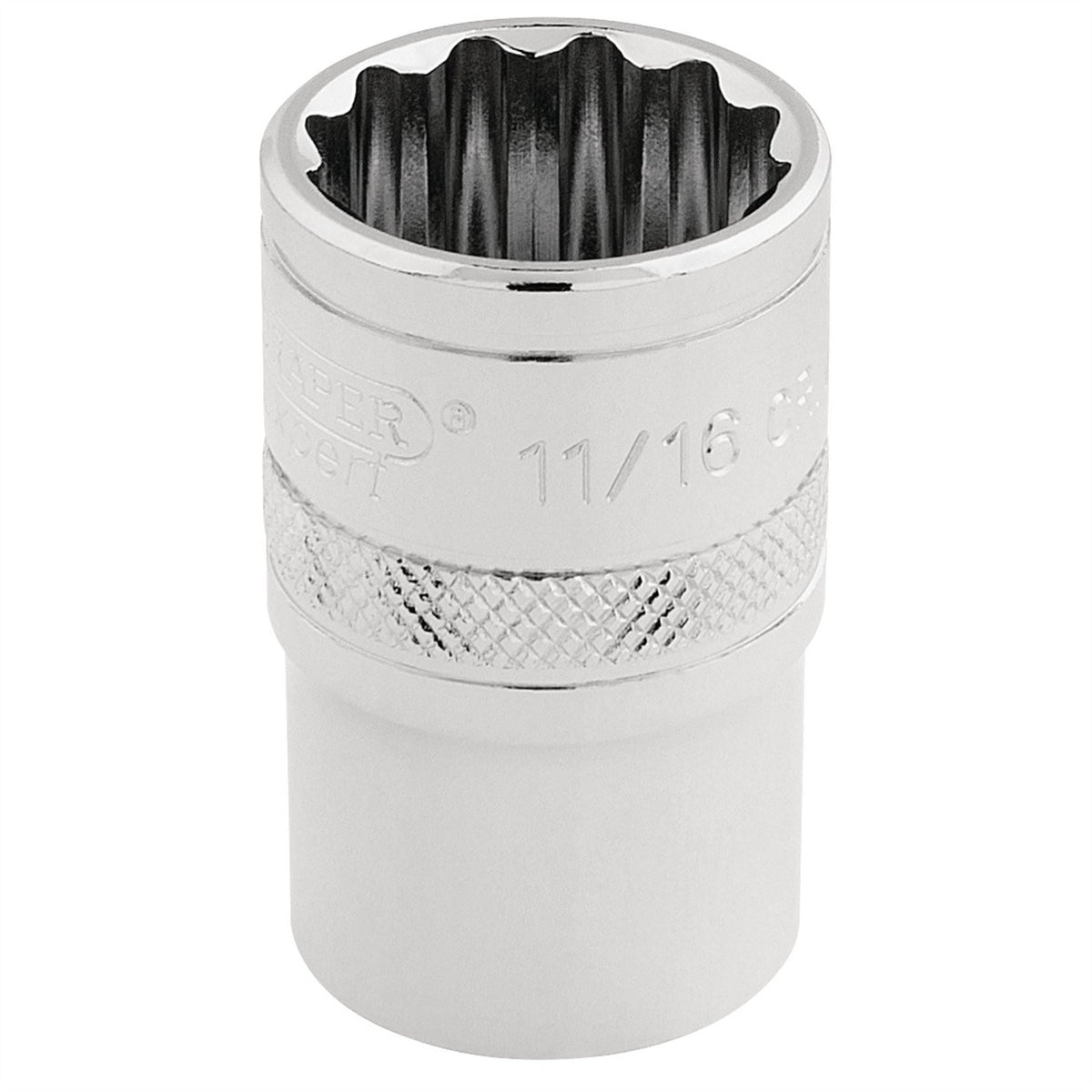 Draper Expert HI-TORQ® 12 Point Socket 1/2" Sq. Dr. 11/16" 33644  White Rose Tools