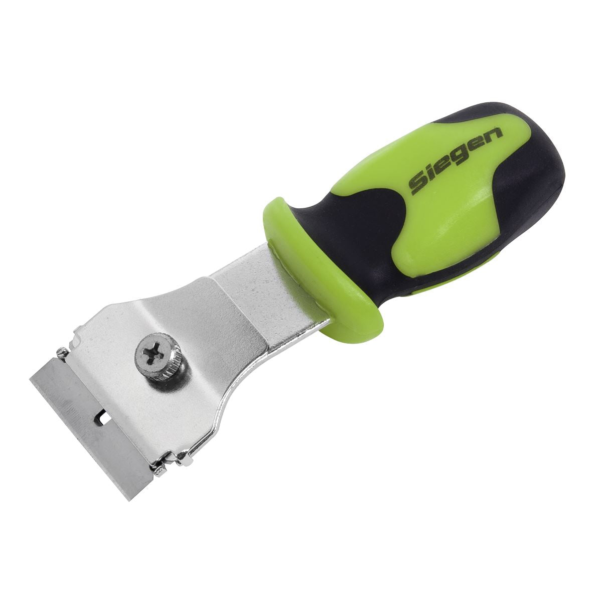 Siegen by Sealey Razor Scraper with Comfort Grip Stubby Display Box of 12 