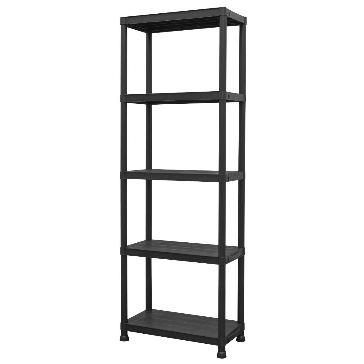 Sealey Plastic Racking Unit with 5 Shelves 25kg Capacity Per Level