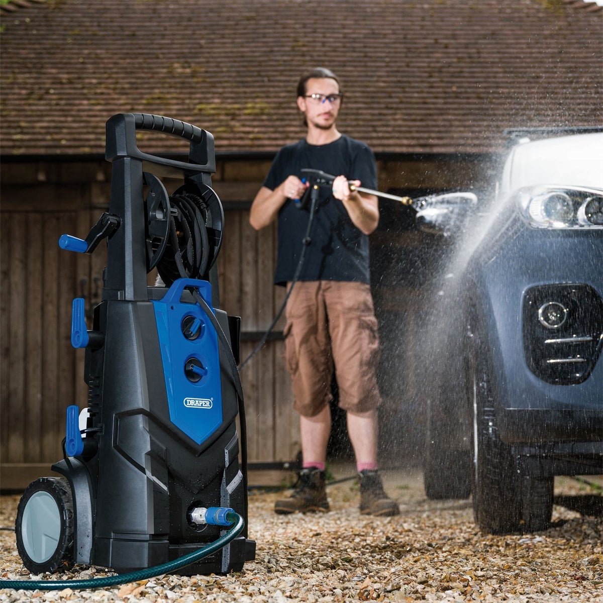 Draper 230V Pressure Washer 2500W 195bar 98679  White Rose Tools