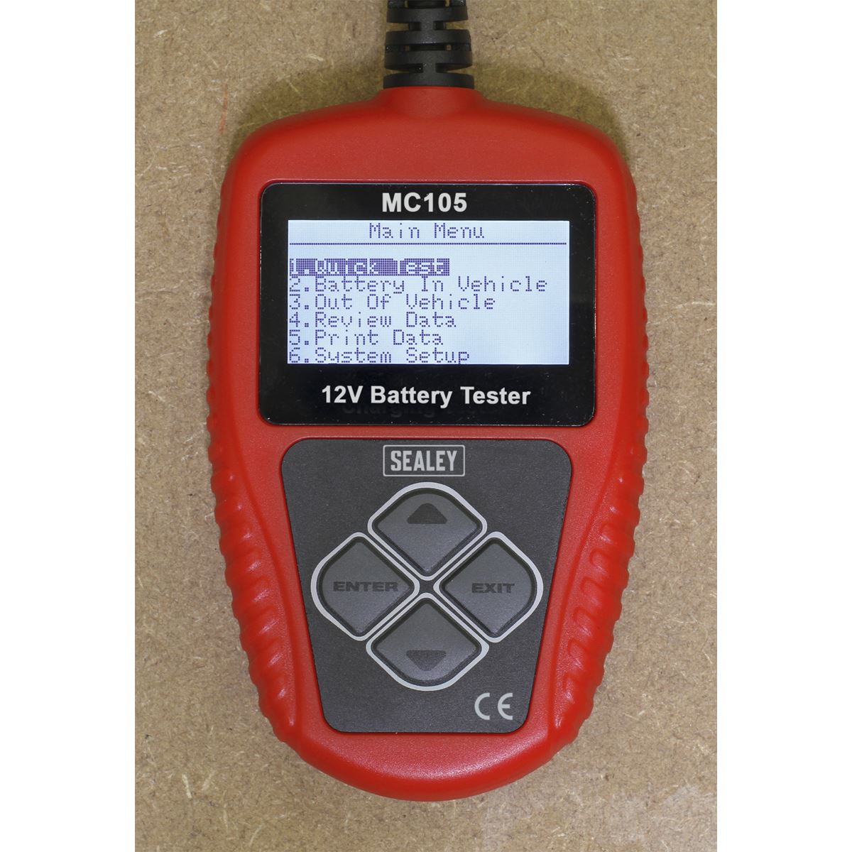 Sealey Motorcycle Digital Battery Tester 12V 
