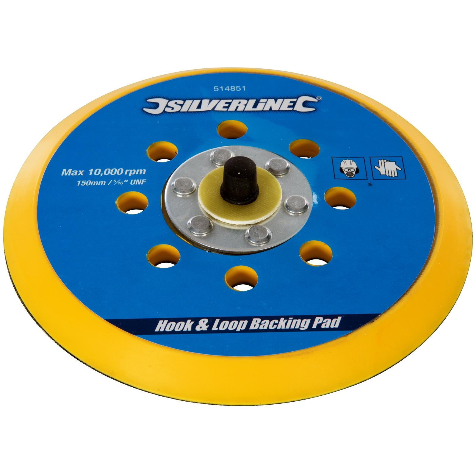 Silverline Hook & Loop Backing Pad 5/16" UNF 125 Or 150mm