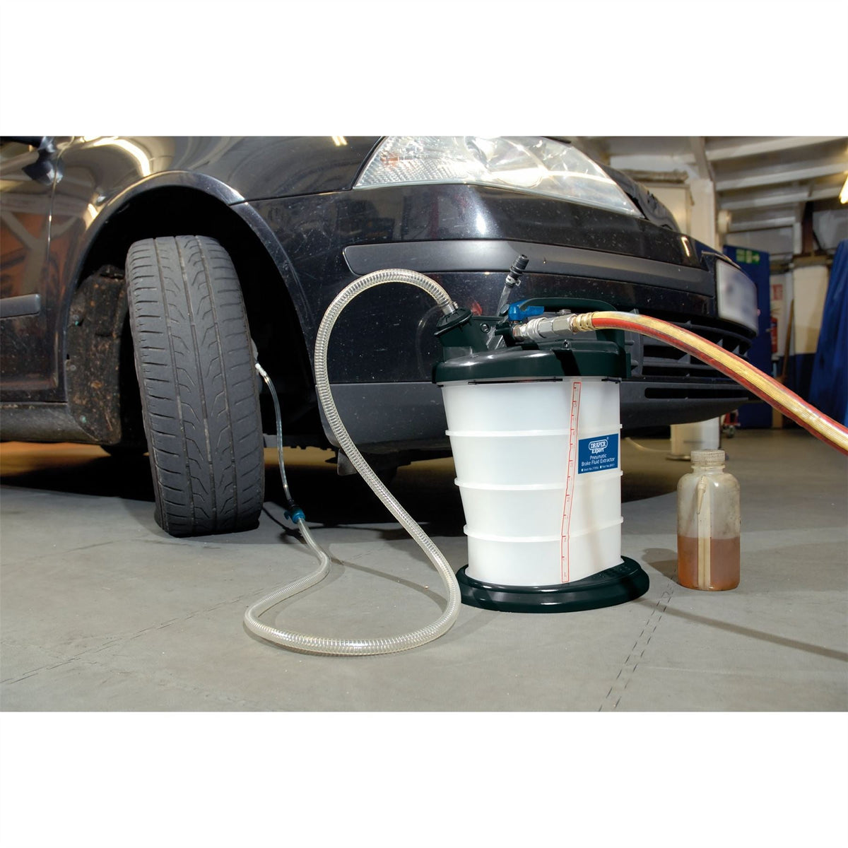 Draper Expert Pneumatic Brake Fluid Extractor 77056  White Rose Tools