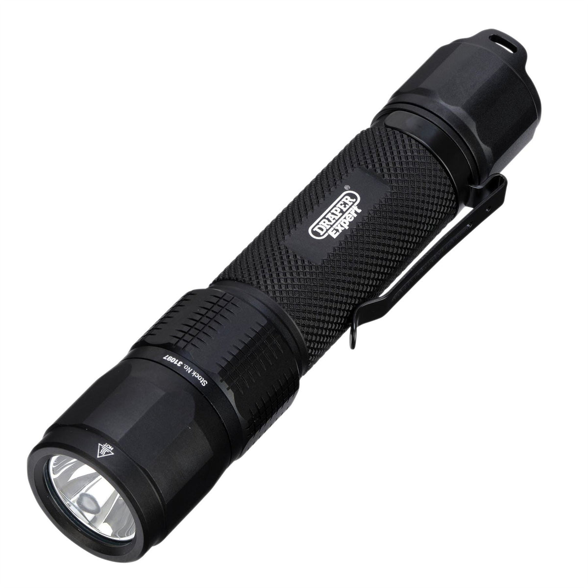 Draper Expert SMD LED USB Rechargeable High Performance Torch 25W 2500 Lumens USB-C Cable Supplied 31097  White Rose Tools