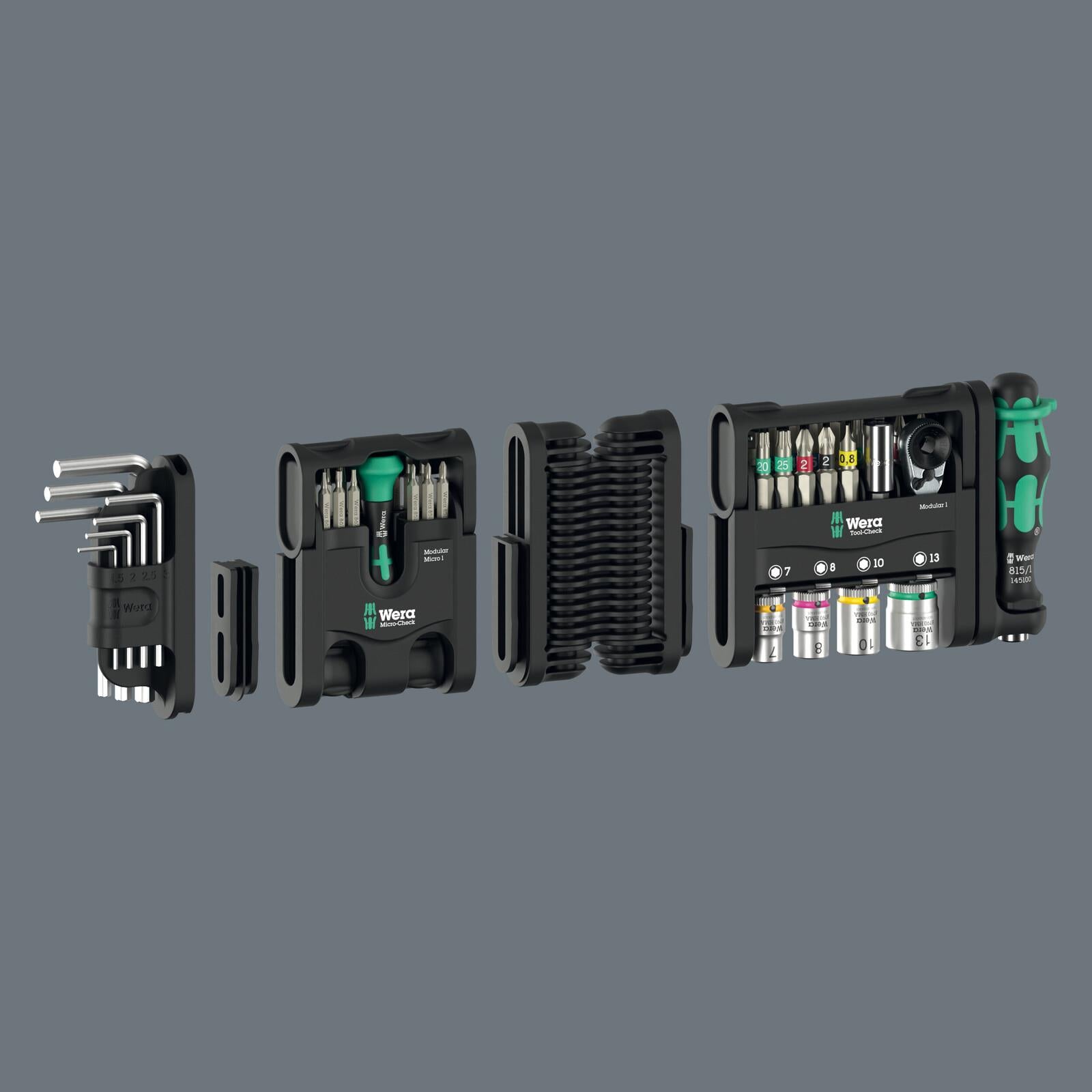 Wera Screwdriver Bit Hex Key Precision Screwdrivers Socket Set Tool Check Modular Set Imperial 1 50 Pieces
