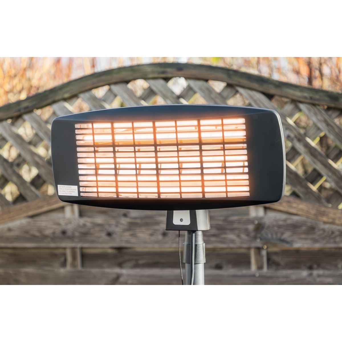 Sealey Infrared Quartz Patio Heater 2000W/230V with Telescopic Floor Stand 