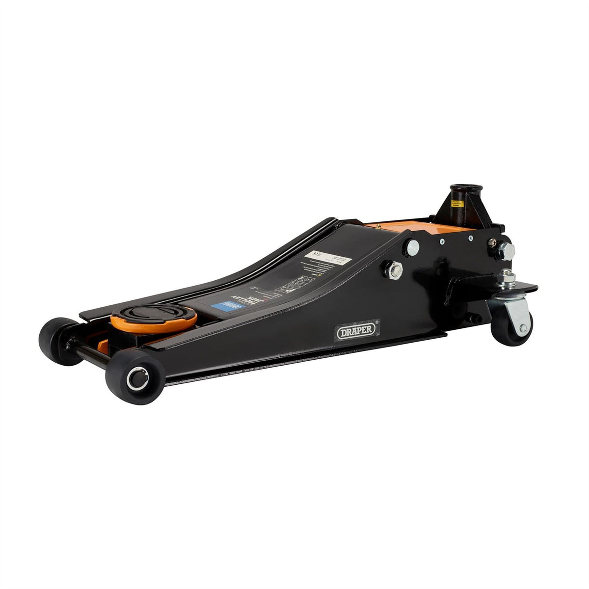 Draper Trolley Jack 2.25 Tonne Orange 28475  White Rose Tools