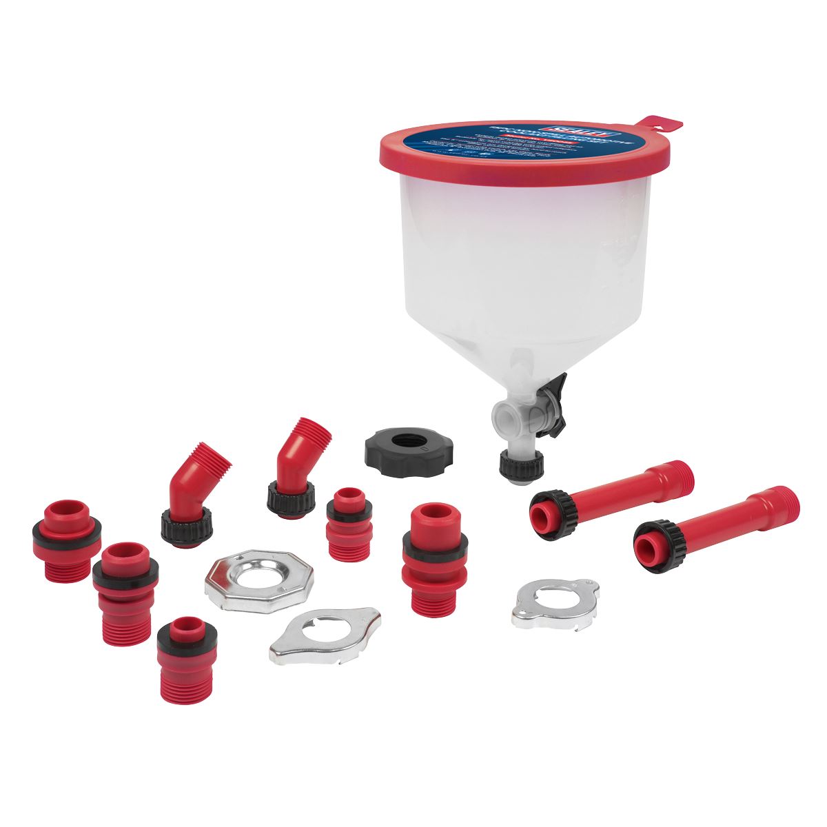 Sealey Automotive Coolant Filling Set Non-Spill 15pc 