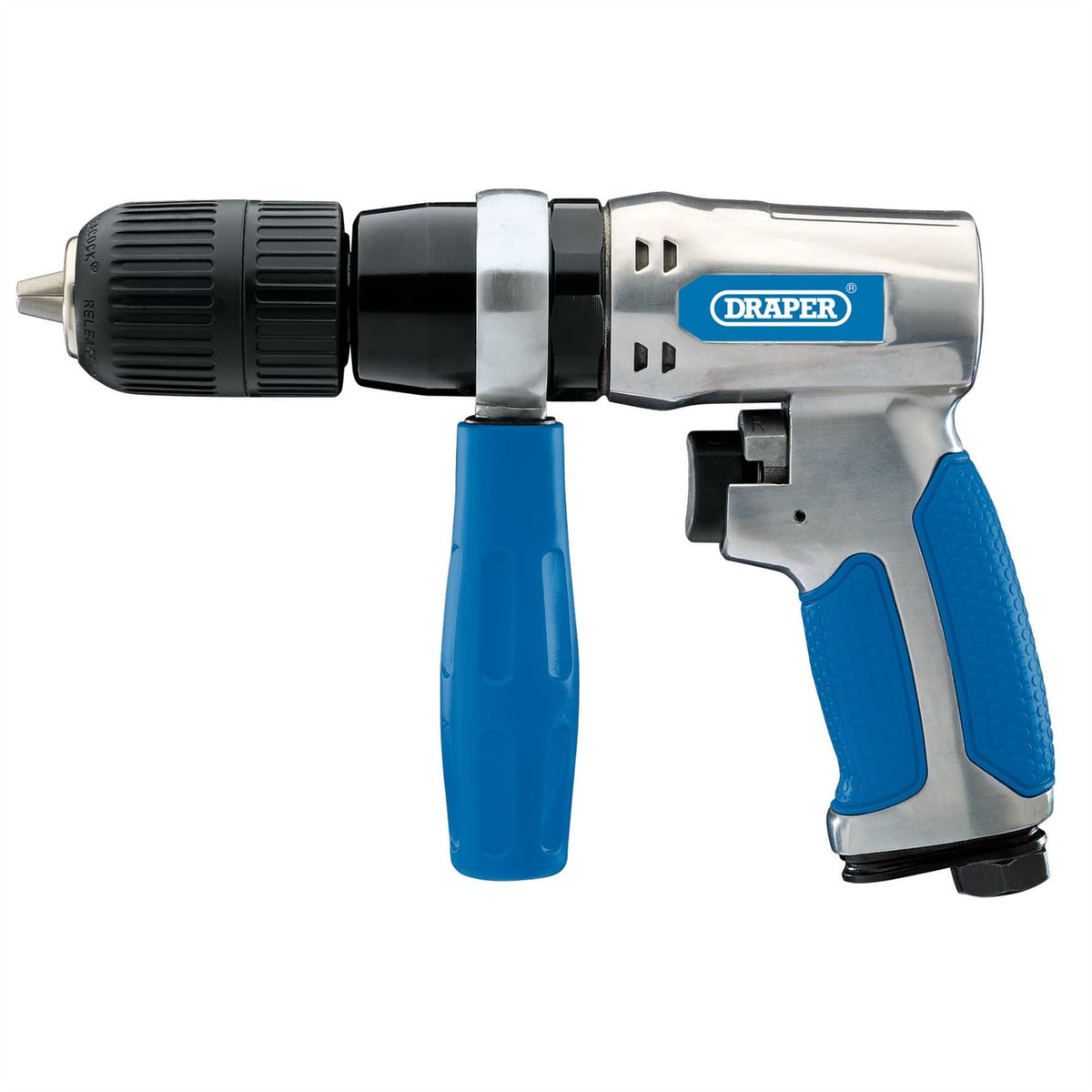 Draper Reversible Keyless Air Drill 13mm 84121  White Rose Tools
