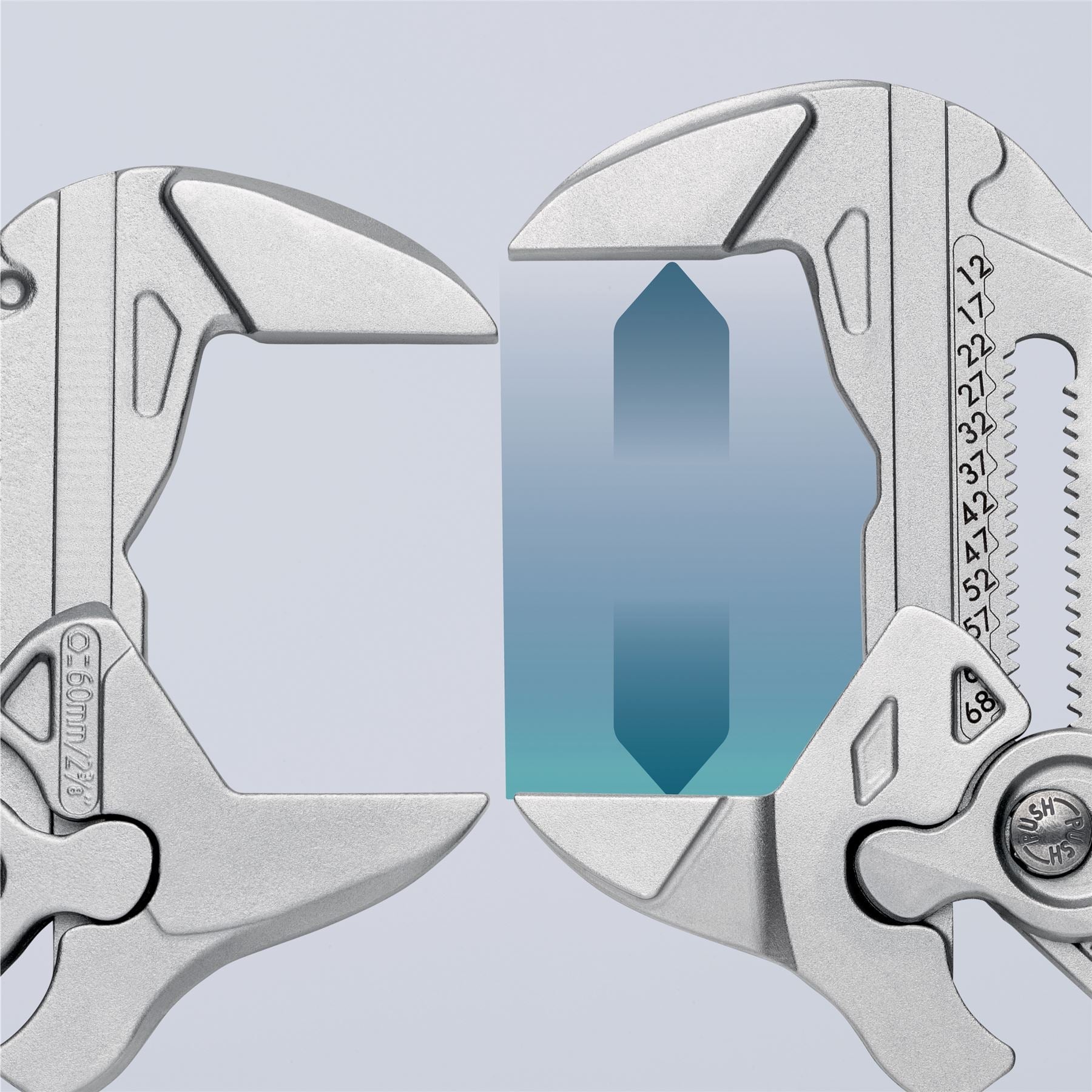 KNIPEX Pliers Wrench Slip Joint Plier 300mm Chrome Plastic Coated Handles 86 03 300 SB  White Rose Tools