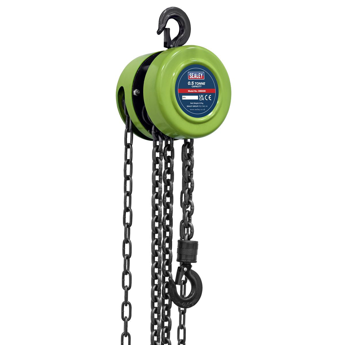 Sealey 2.5m Chain Block 0.5 Tonne 