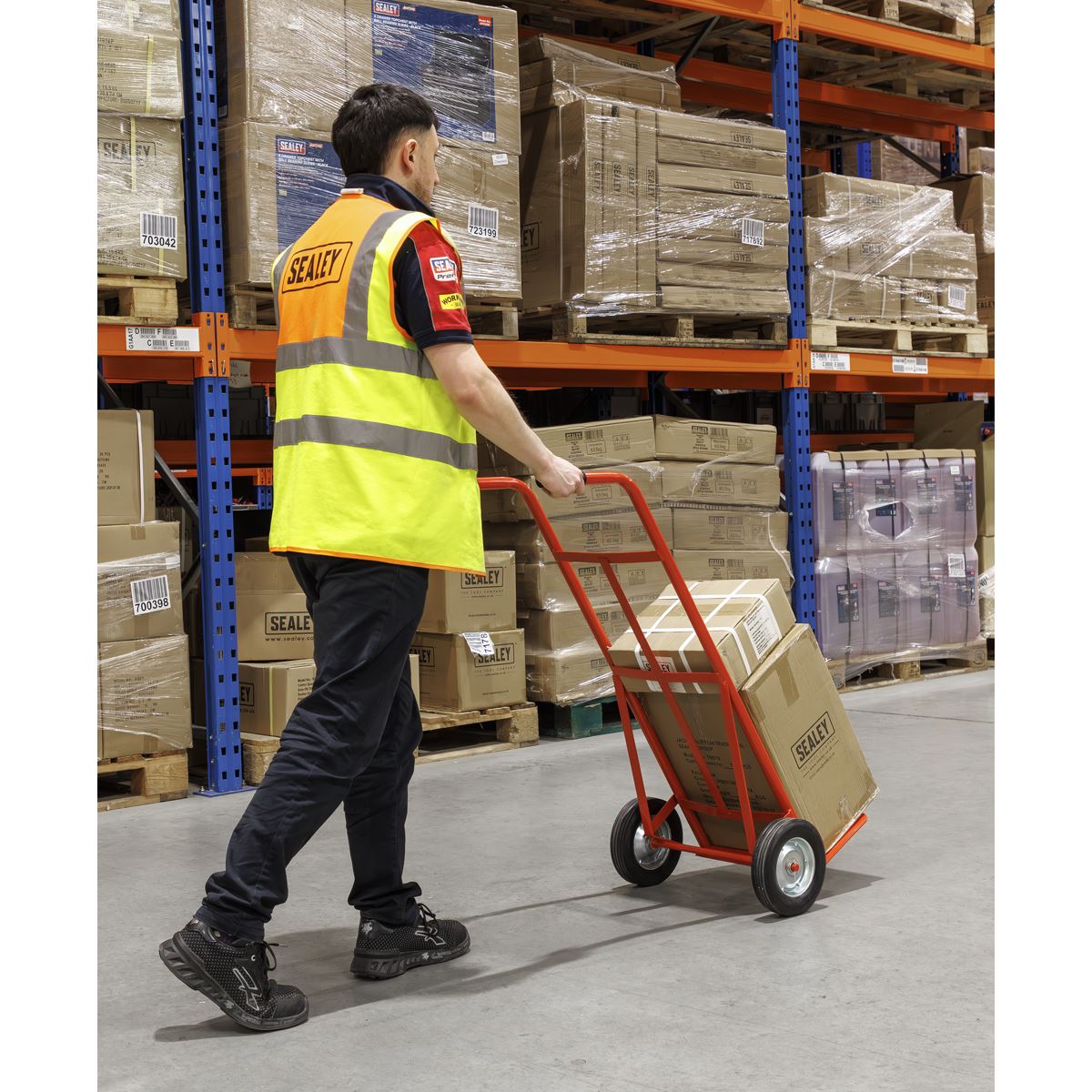 Sealey Sack Truck with Solid Tyres 150kg Capacity