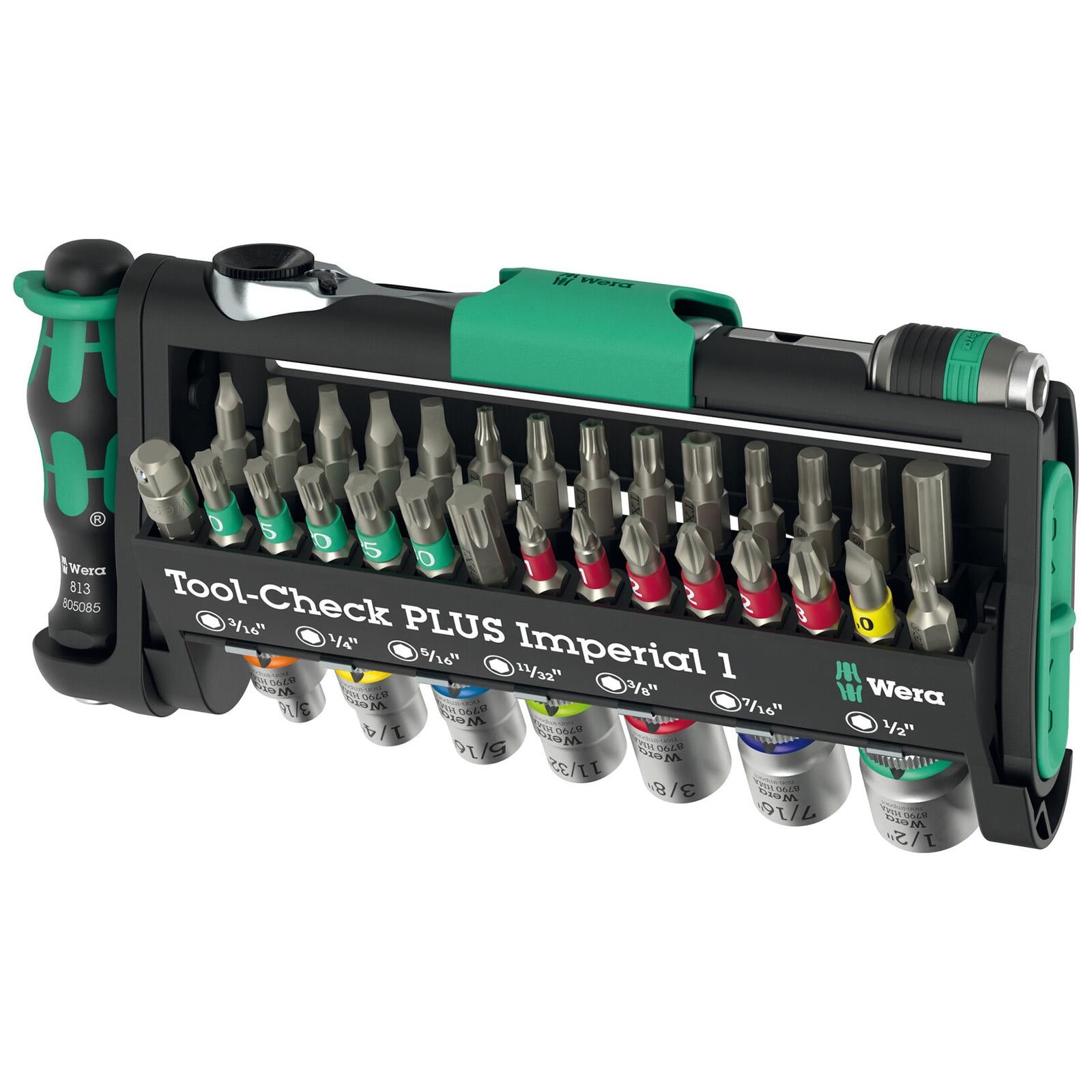 Wera Screwdriver Bits Bit Holder and Socket Set Tool Check PLUS Imperial 1 39 Pieces