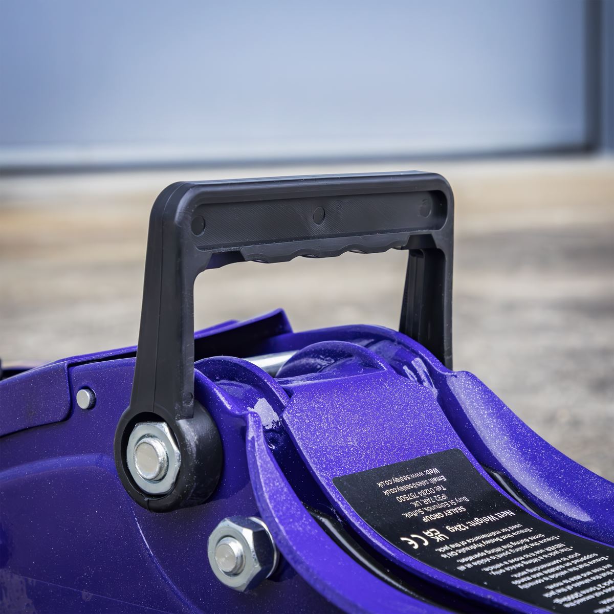 Sealey Low Profile Short Chassis Trolley Jack 2 Tonne - Purple  White Rose Tools
