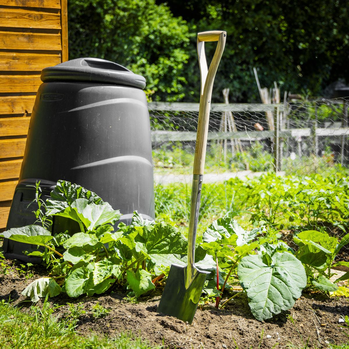 Sealey Premier Digging Spade with Ash Y Handle & Stainless Steel Blade  White Rose Tools