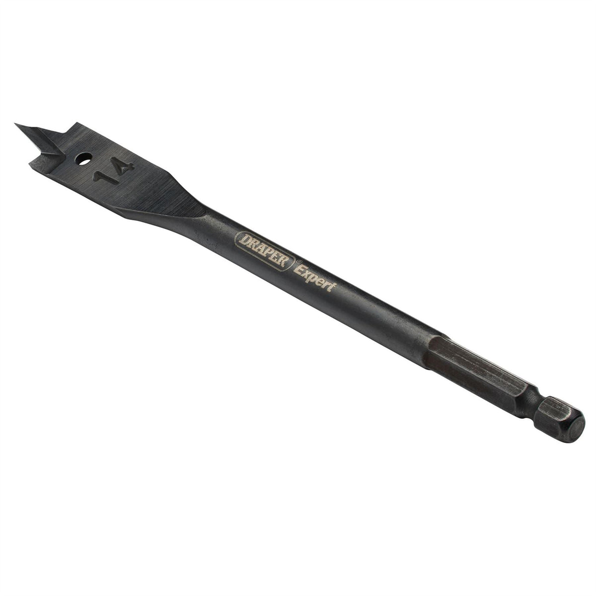 Draper Expert Flat Wood Bit 14 x 150mm 54555  White Rose Tools