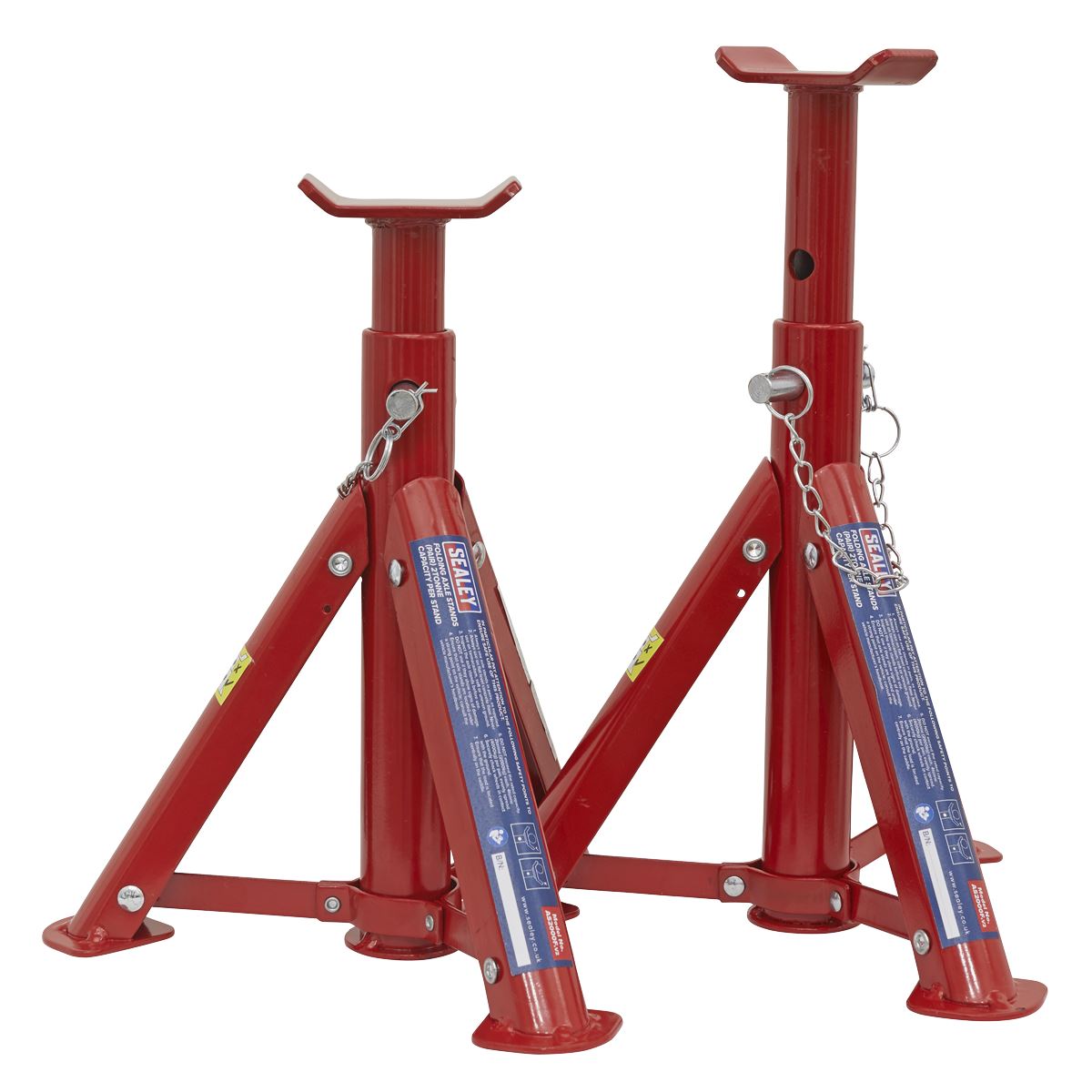 Sealey Folding Type Axle Stands (Pair) 2 Tonne Capacity per Stand 