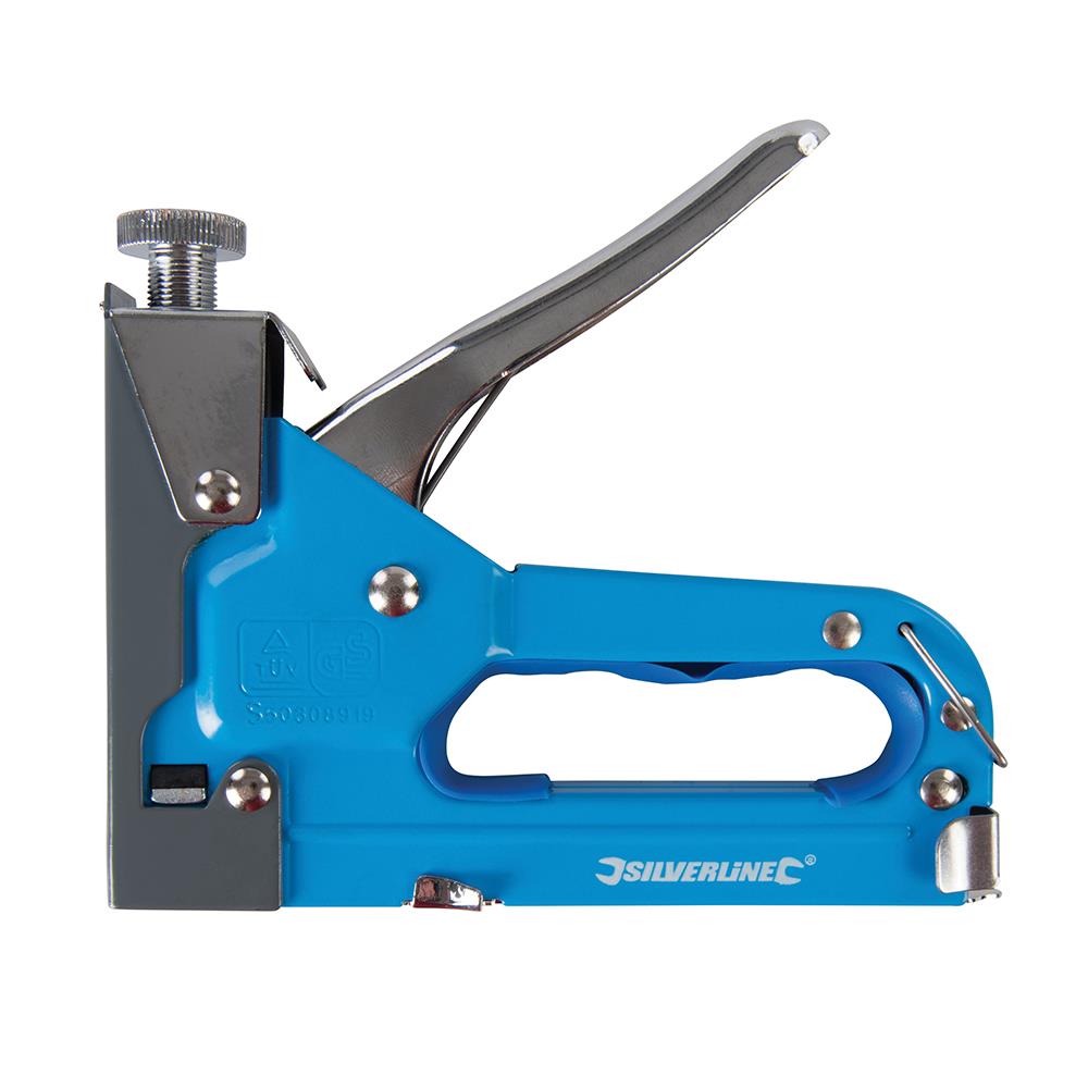 Silverline Heavy Duty 3 in 1 Staple Gun Cable Remover Tacker DIY Tool 
