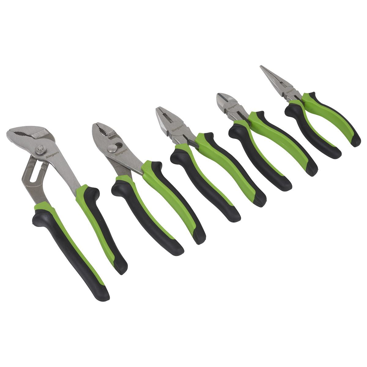 Siegen by Sealey Comfort Grip Pliers Set 5pc