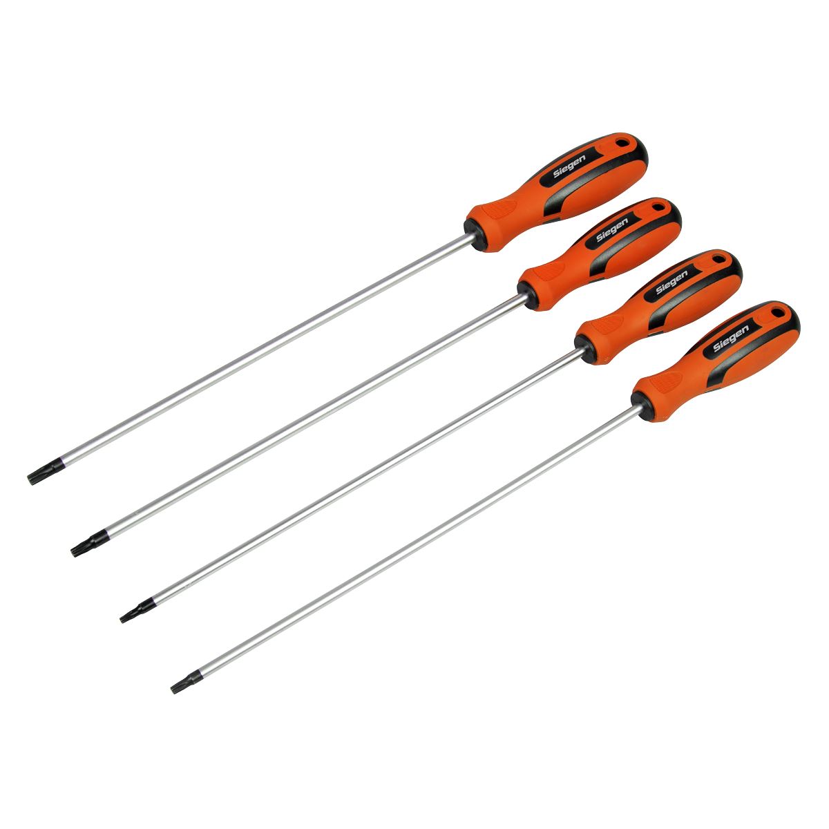 Siegen by Sealey TRX-Star* Long Screwdriver Set 4pc