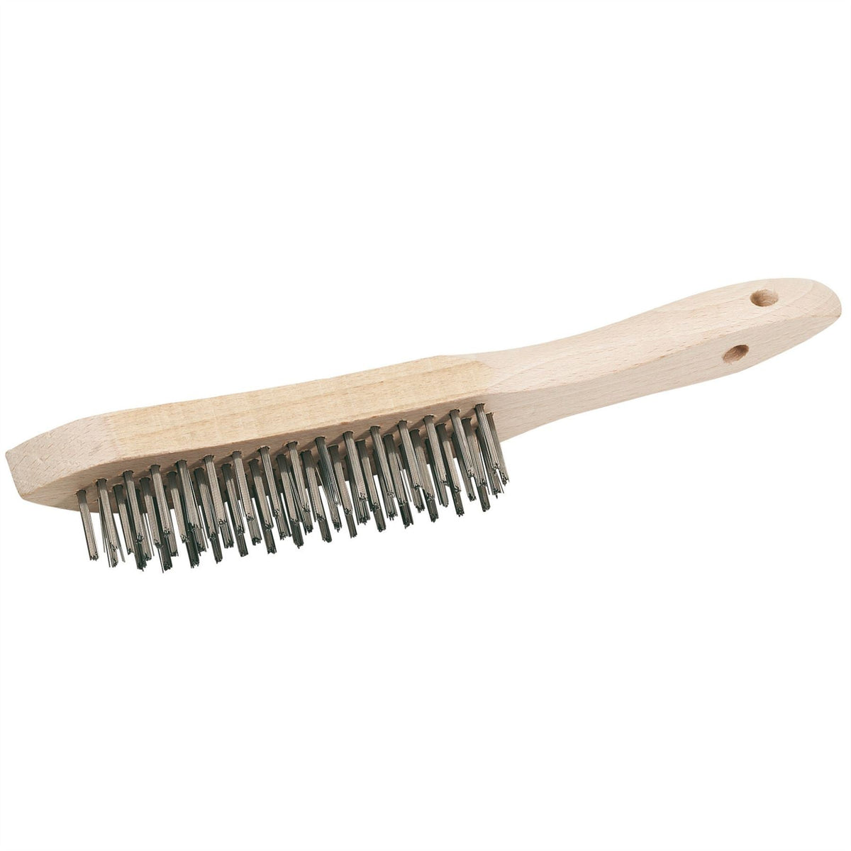 Draper Stainless Steel 4 Row Wire Scratch Brush 310mm 50931  White Rose Tools