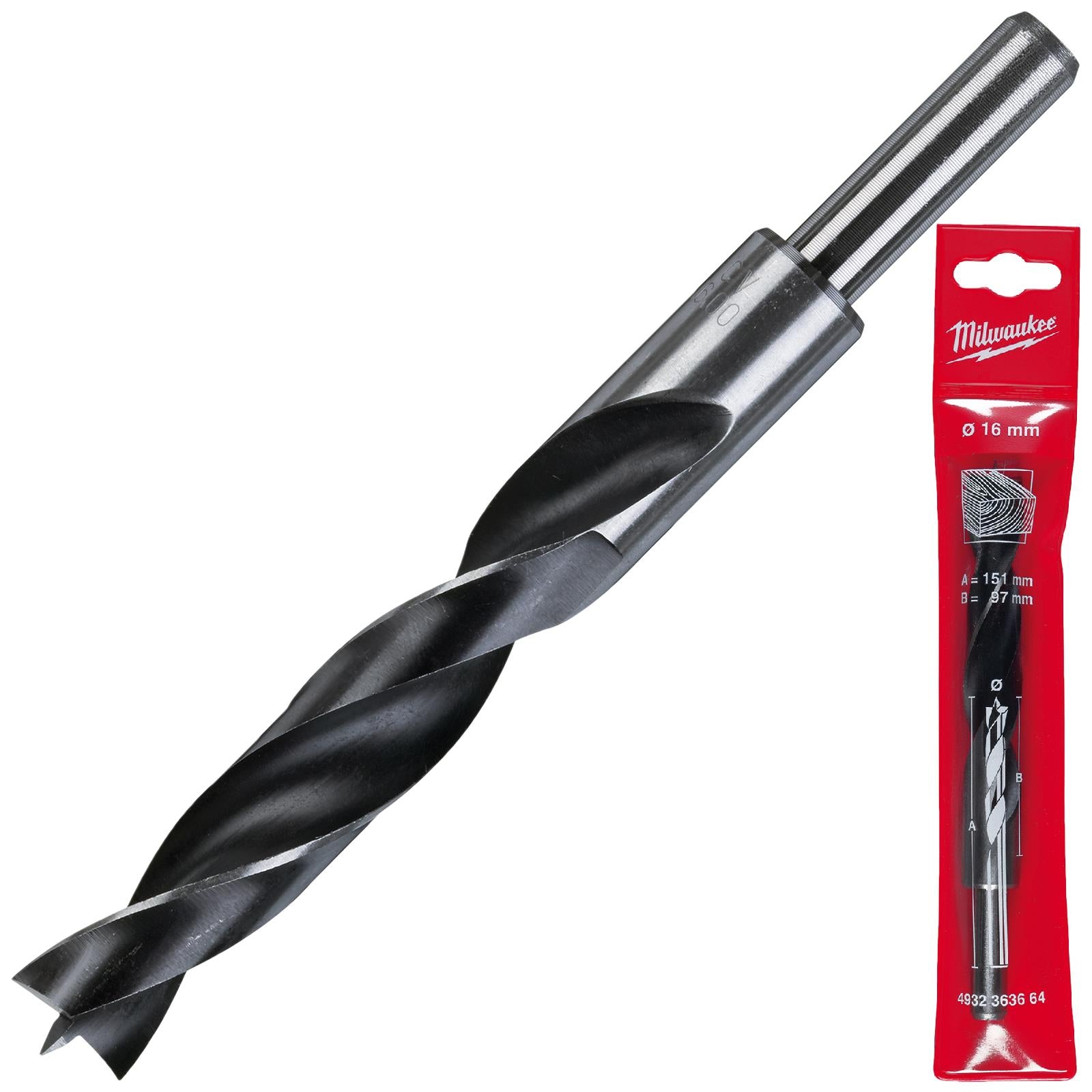 Milwaukee Lip and Spur Brad Point Wood Drill Bits 