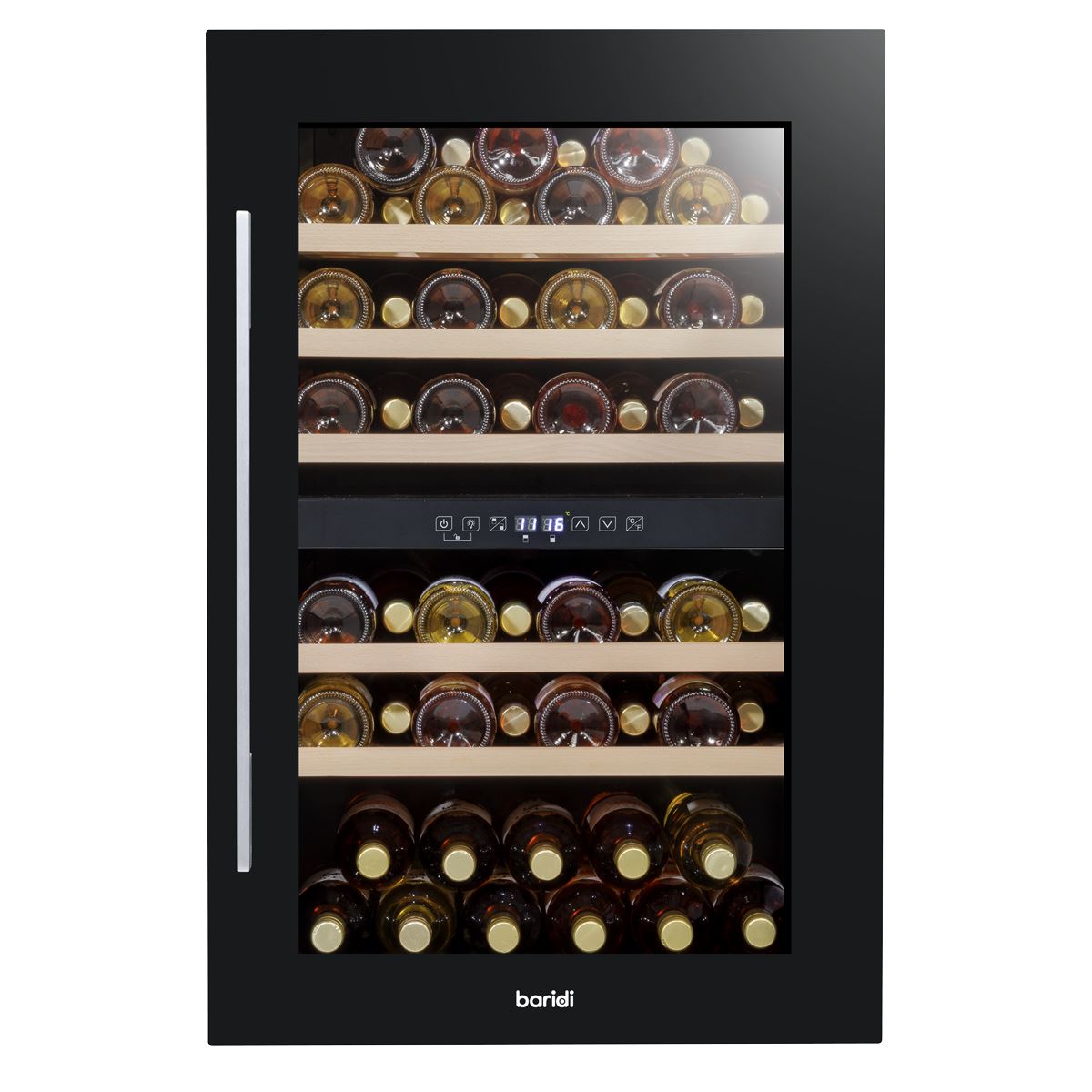 Baridi 57 Bottle Dual Zone Wine Fridge & Cooler 60cm  White Rose Tools