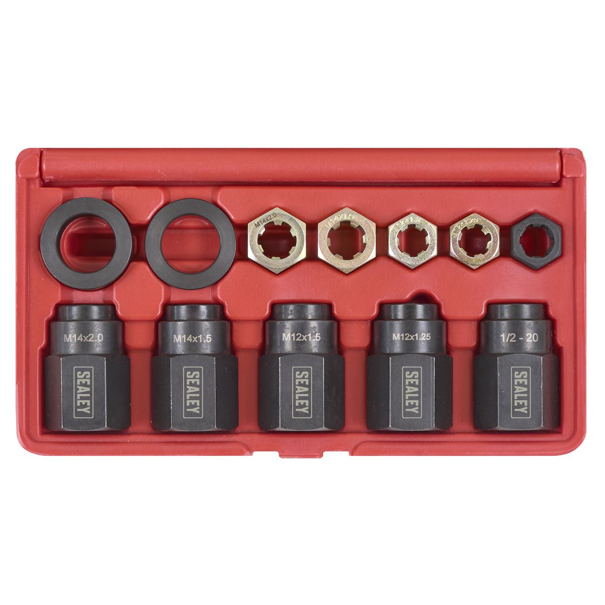 Sealey Wheel Stud Installer Kit 12pc  White Rose Tools