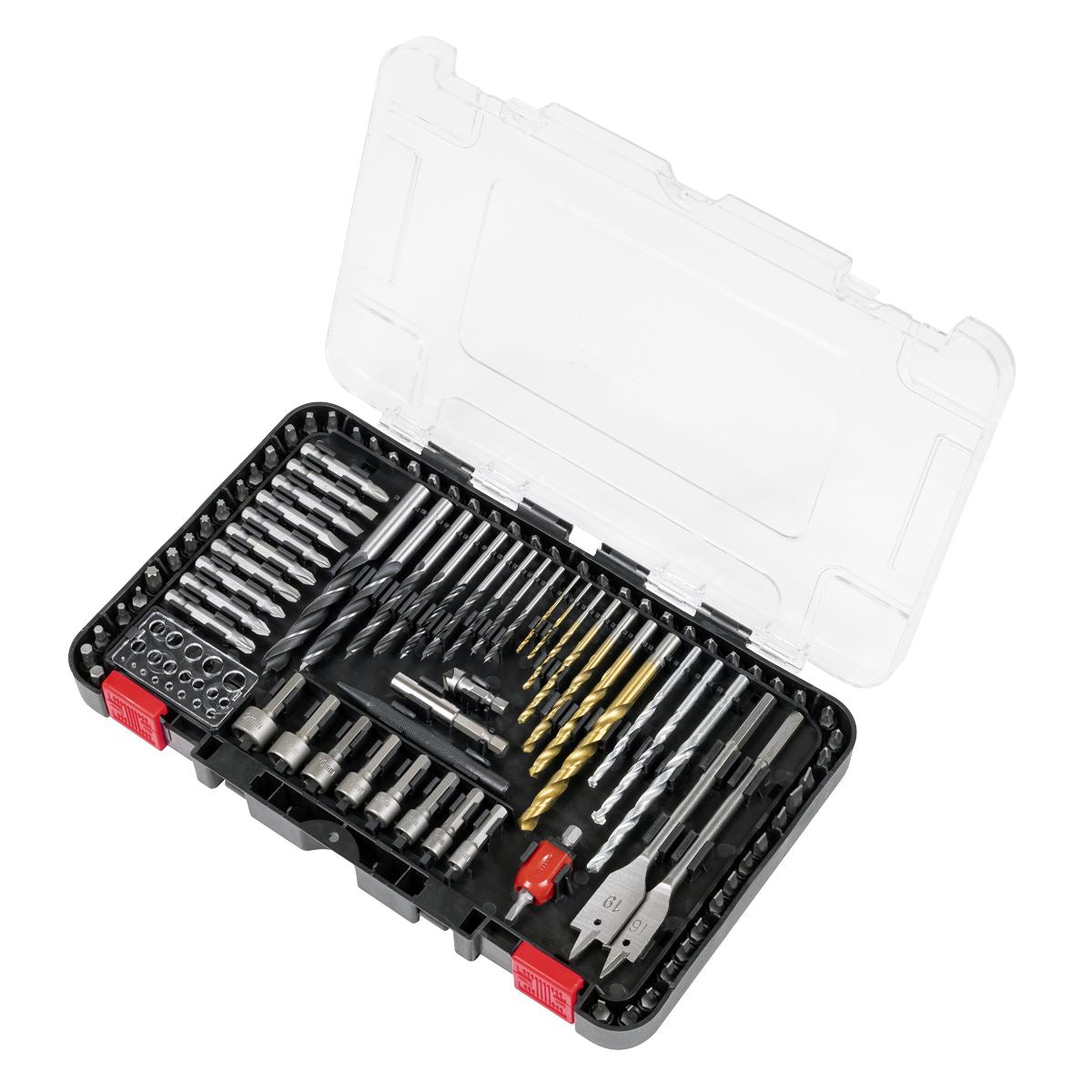 Sealey Drill & Bit Accessory Set 104pc  White Rose Tools