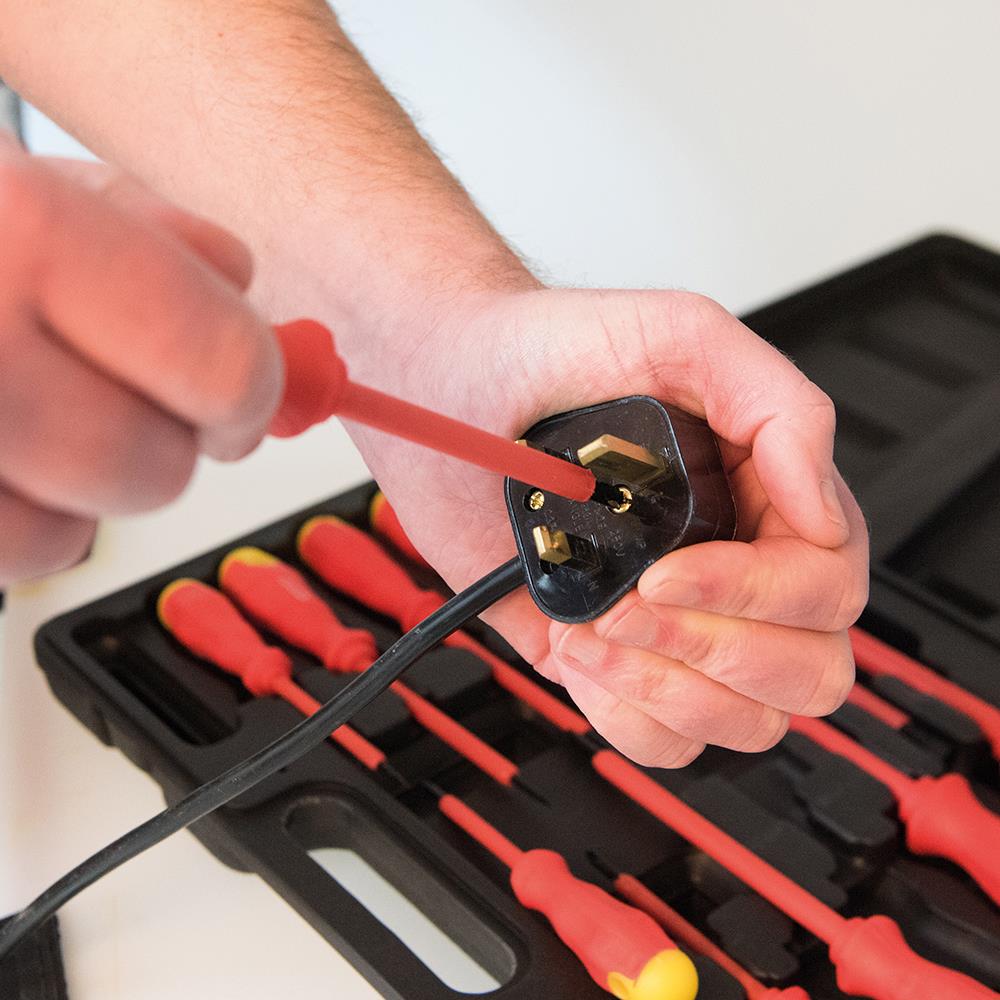 Silverline 11 Piece Insulated Screwdriver Set Slotted Phillips Chrome Vanadium Shafts