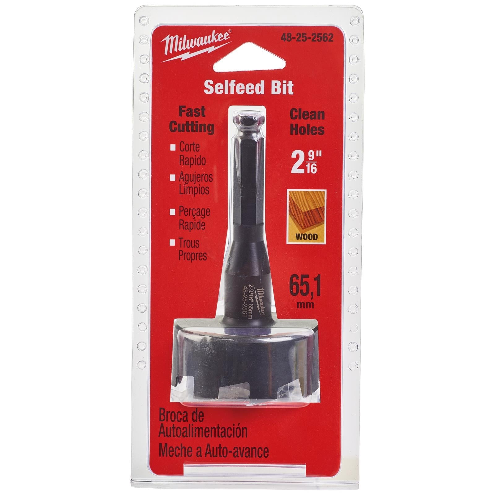 Milwaukee Self Feed Forstner Wood Drill Bits 25.4-117mm 