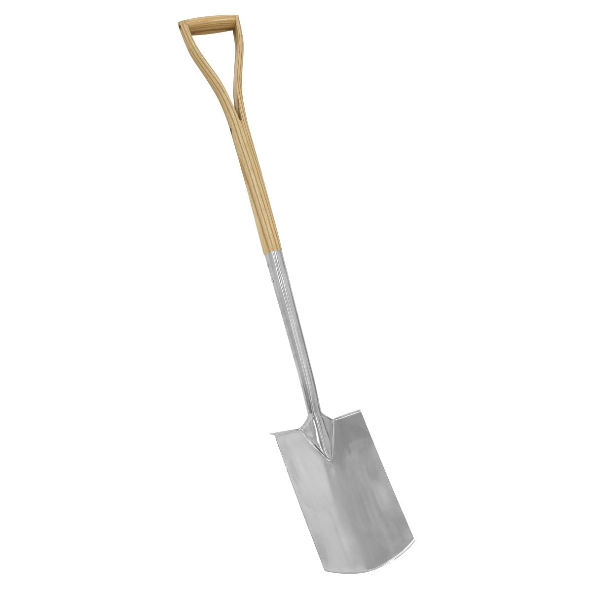 Sealey Premier Digging Spade with Ash Y Handle & Stainless Steel Blade  White Rose Tools