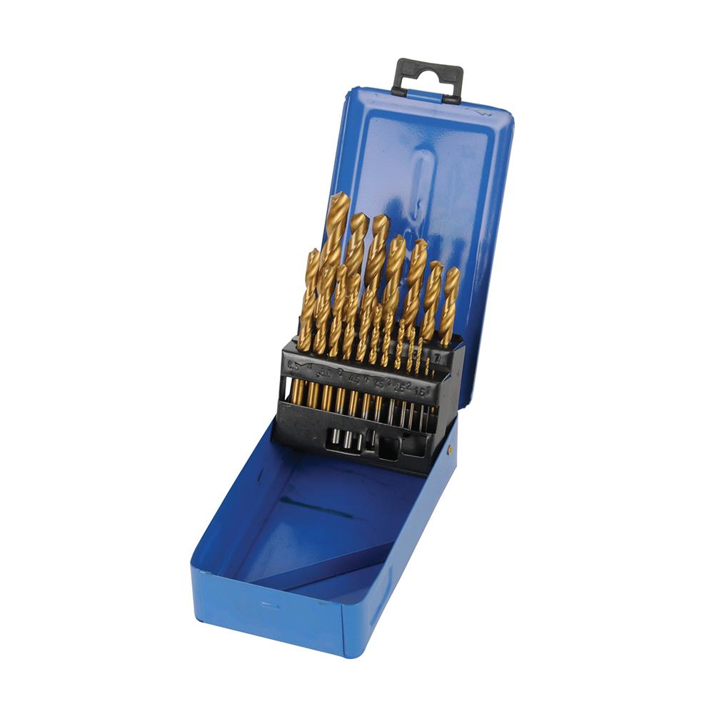 Silverline Titanium-Coated HSS Drill Bit Set 19pce DS49